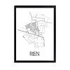 DesignClaud Rijen Plattegrond poster