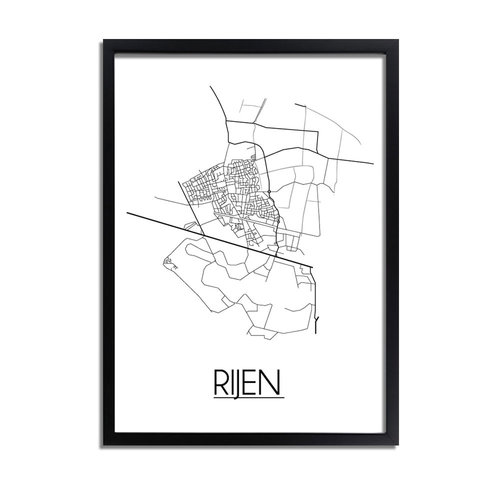 Rijen Plattegrond poster 