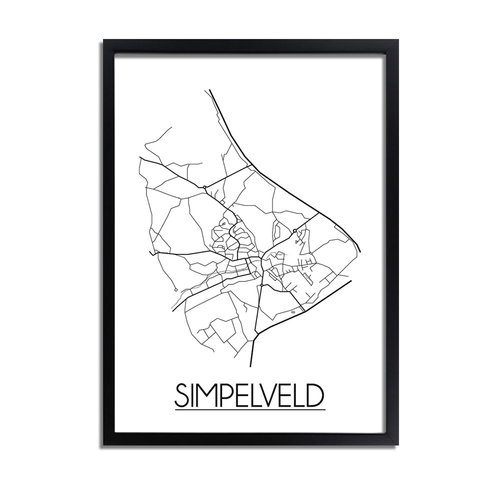 Simpelveld Plattegrond poster 