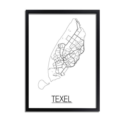 Texel Plattegrond poster 