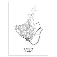 Velp Plattegrond poster