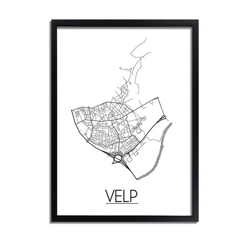 Velp Plattegrond poster 