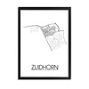Zuidhorn Plattegrond poster