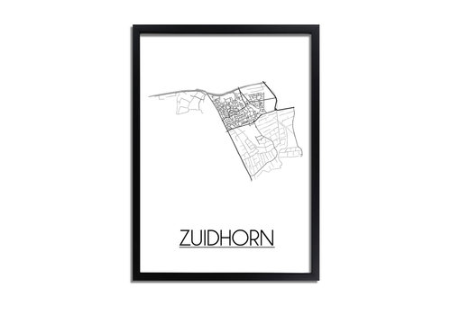 DesignClaud Zuidhorn Plattegrond poster