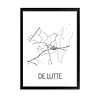 De Lutte Plattegrond poster