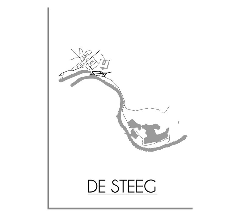 De Steeg Plattegrond poster