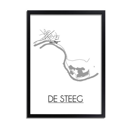 De Steeg Plattegrond poster 