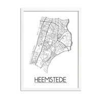 Heemstede Plattegrond poster