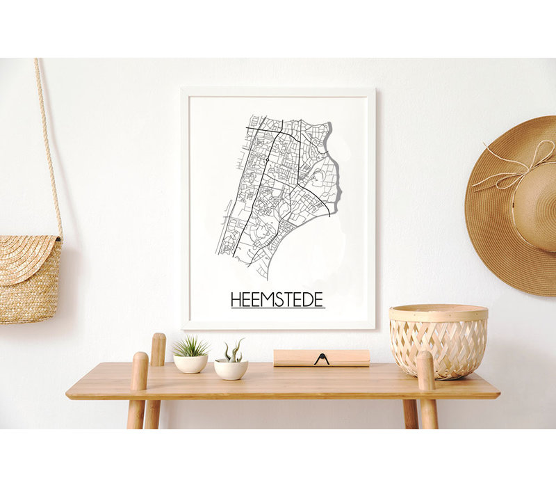 Heemstede Plattegrond poster