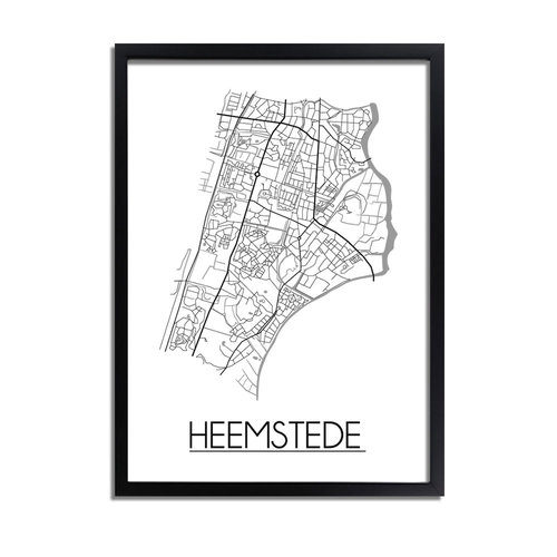 Heemstede Plattegrond poster 