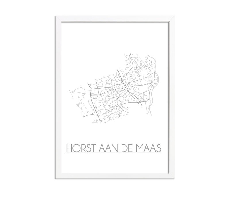 Horst aan de Maas Plattegrond poster