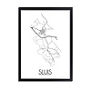 DesignClaud Sluis Plattegrond poster