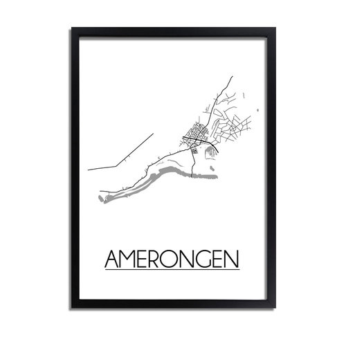 Amerongen Plattegrond poster 