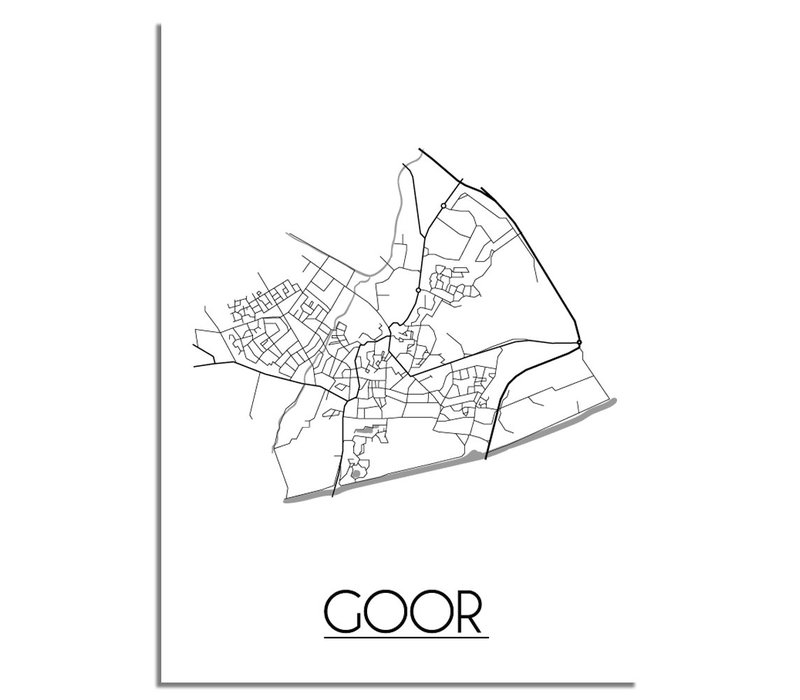 Goor Plattegrond poster