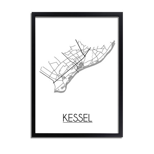 Kessel Plattegrond poster 