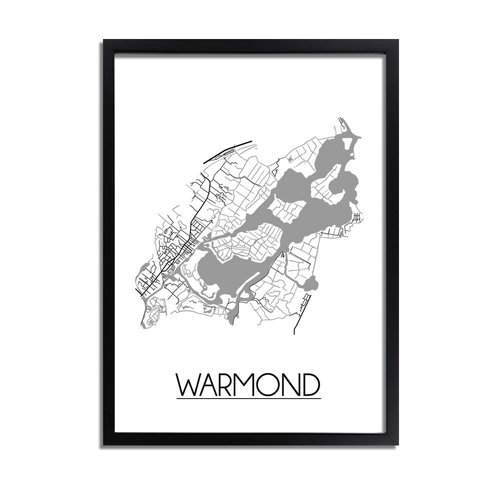 Warmond Plattegrond poster 