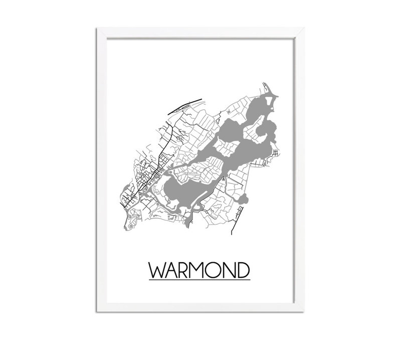 Warmond Plattegrond poster