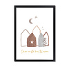 Kerstposter Merry Christmas 'Onze eerste kerst samen' Goudfolie