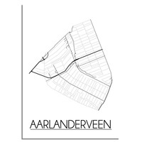 Aarlanderveen Plattegrond poster