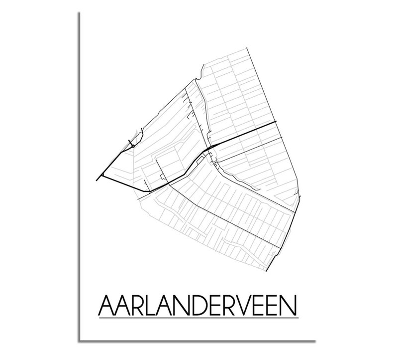 Aarlanderveen Plattegrond poster