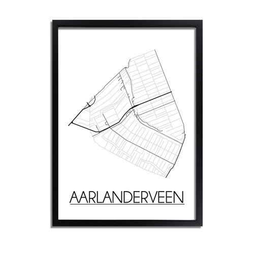 Aarlanderveen Plattegrond poster 