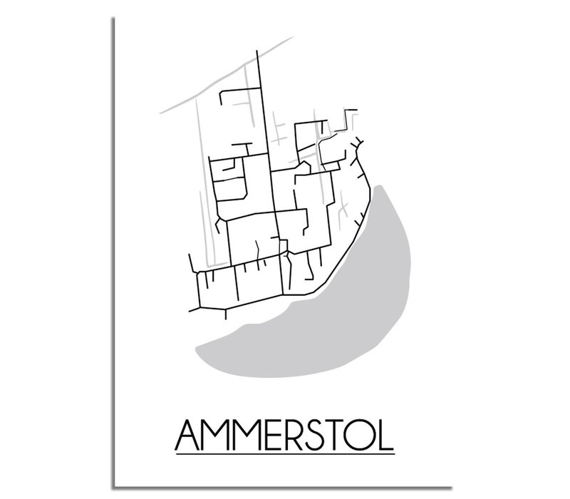 Ammerstol Plattegrond poster