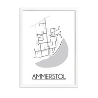 Ammerstol Plattegrond poster