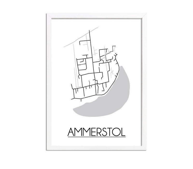 Ammerstol Plattegrond poster