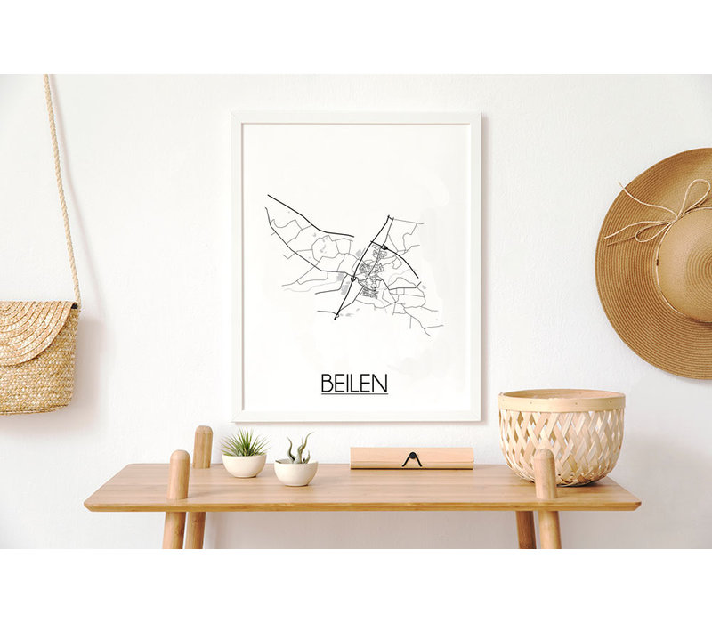 Beilen Plattegrond poster