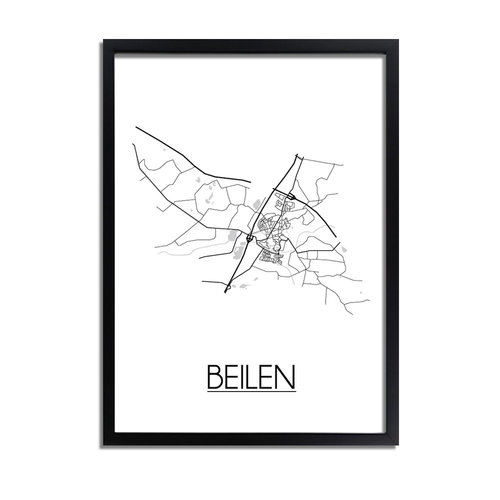 Beilen Plattegrond poster 