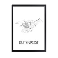 Buitenpost Plattegrond poster