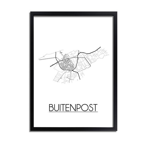 Buitenpost Plattegrond poster 