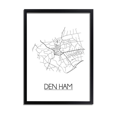 Den Ham Plattegrond poster 