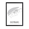 Domburg Plattegrond poster