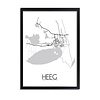 Heeg Plattegrond poster