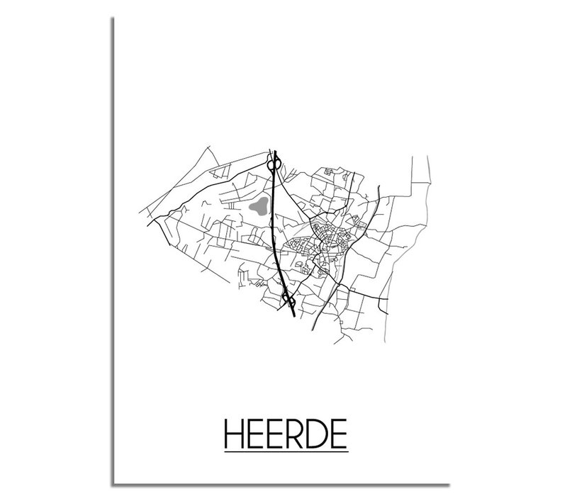 Heerde Plattegrond poster