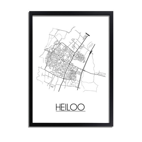 Heiloo Plattegrond poster 