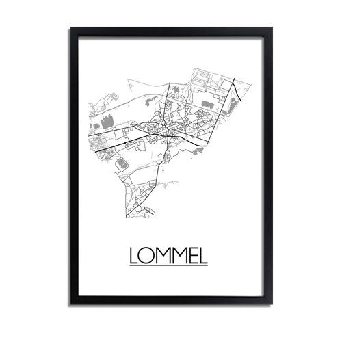 Lommel Plattegrond poster 