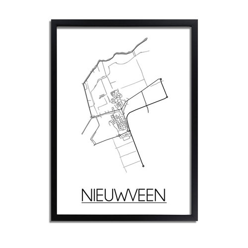 Nieuwveen Plattegrond poster 