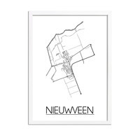 Nieuwveen Plattegrond poster