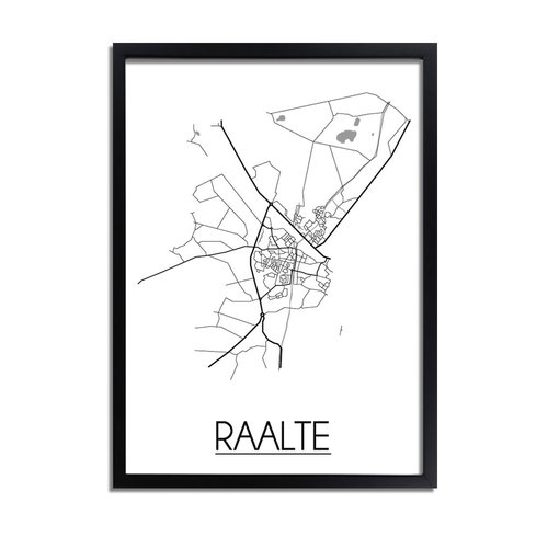 Raalte Plattegrond poster 