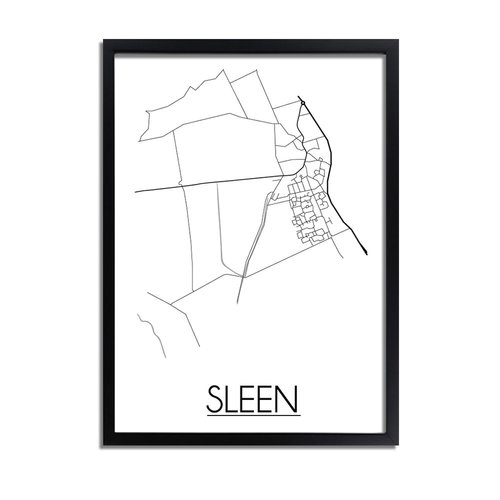 Sleen Plattegrond poster 