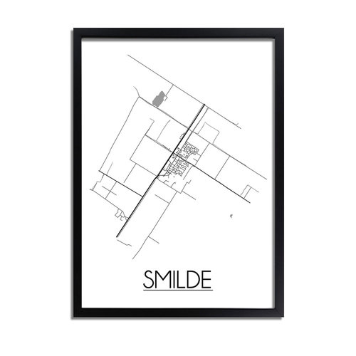 Smilde Plattegrond poster 