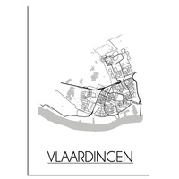 Vlaardingen Plattegrond poster