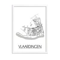 Vlaardingen Plattegrond poster