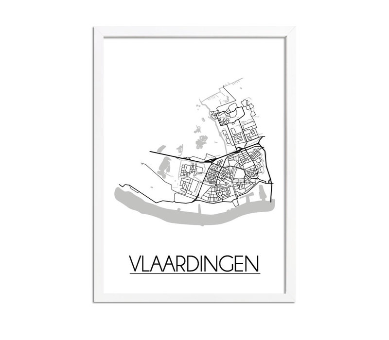 Vlaardingen Plattegrond poster