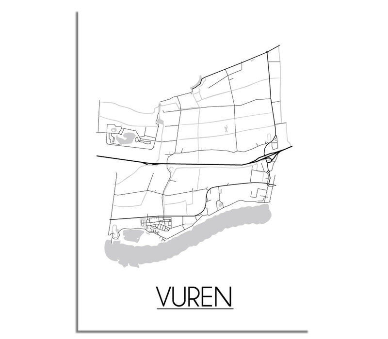 Vuren Plattegrond poster