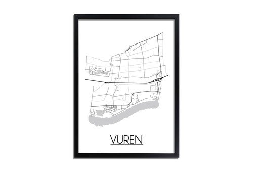 DesignClaud Vuren Plattegrond poster