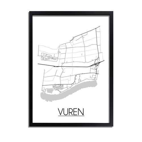 Vuren Plattegrond poster 