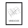 Wijnjewoude Plattegrond poster